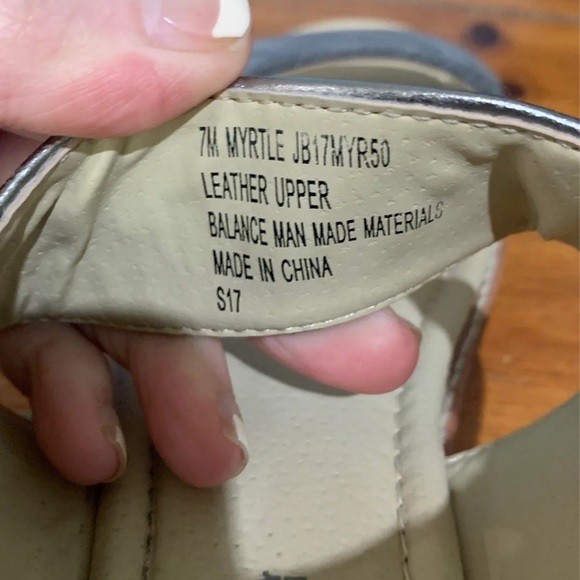 JBU Jambu Myrtle Sandal Charcoal Wedge Gray Silver - Picture 7 of 10